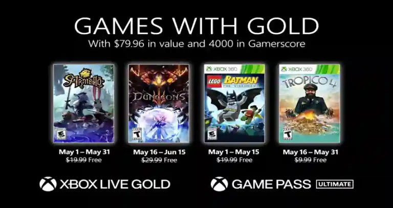 قائمة الألعاب المجانية المتوفرة بخدمة Games With Gold لـ ماي 2021