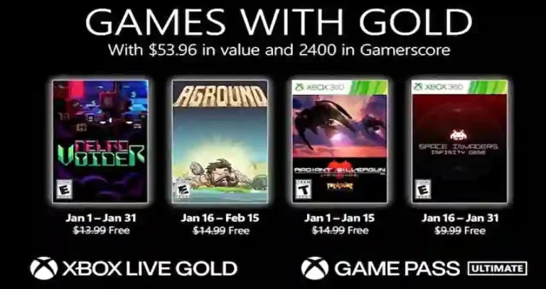 قائمة الألعاب المجانية المتوفرة بخدمة Games With Gold لشهر يناير 2022