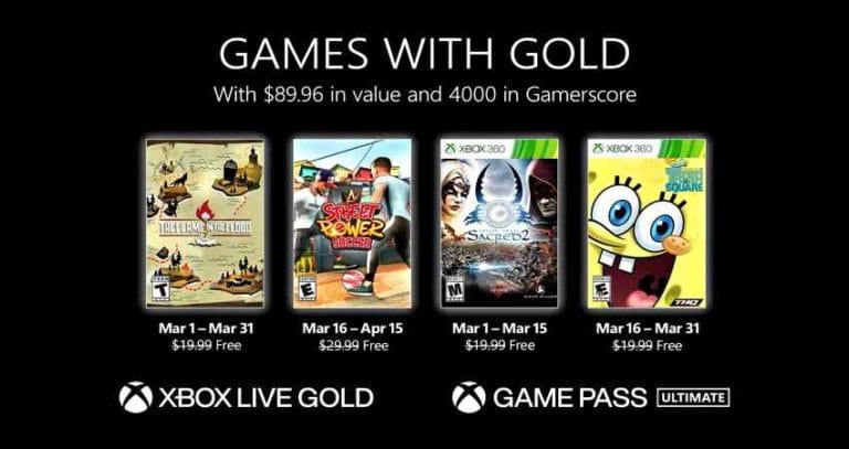 الألعاب المجانية بخدمة Games With Gold