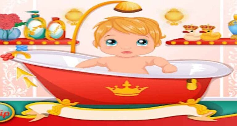 العاب استحمام الأطفال وتلبيس ومكياج ومحاكاة