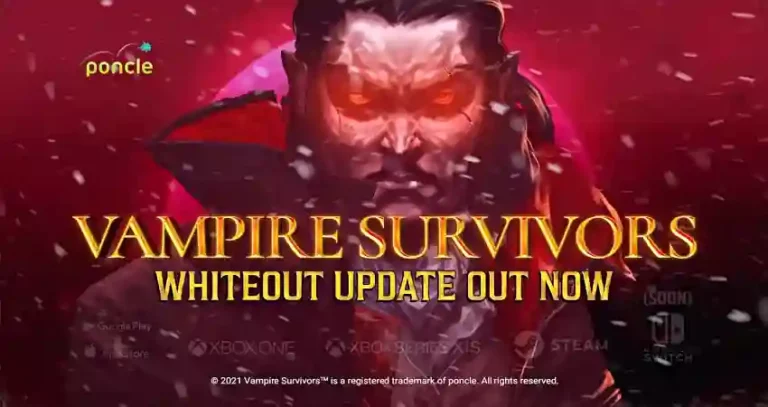 تفاصيل تحديث Whiteout المجاني الخاص بلعبة Vampire Survivors 