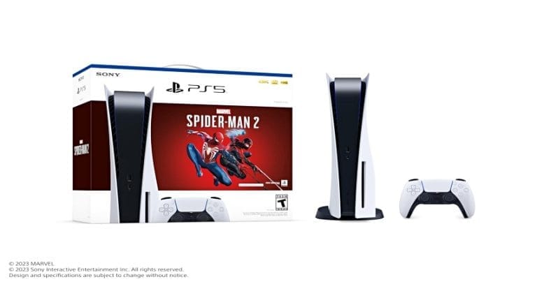 عرض جهاز PS5 Slim الجديد مع Spider-Man 2 مقابل 500 دولار 